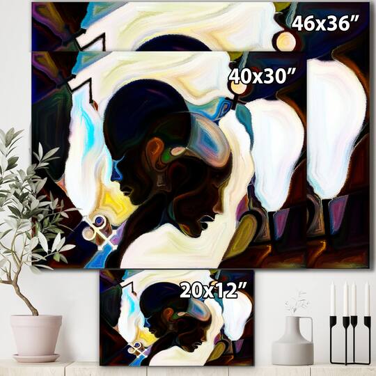Designart - Union Of Male And Female Faces I